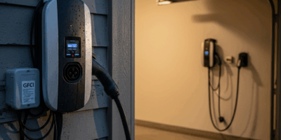 EV Charger Works in Garage But Not Outside Fix