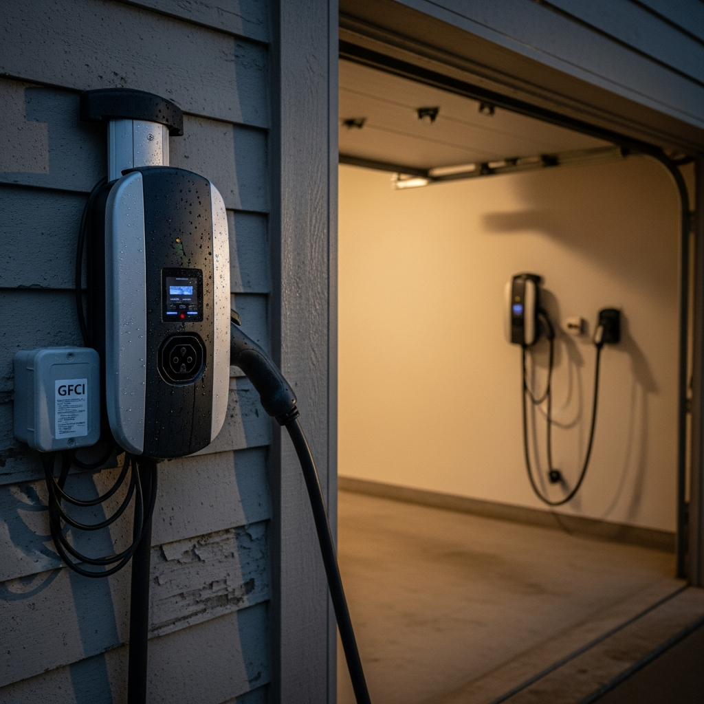 EV Charger Works in Garage But Not Outside Fix