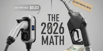 Professional photograph related to: EV Home Charging Cost per Mile vs Gas — The 2026 Math. High qual